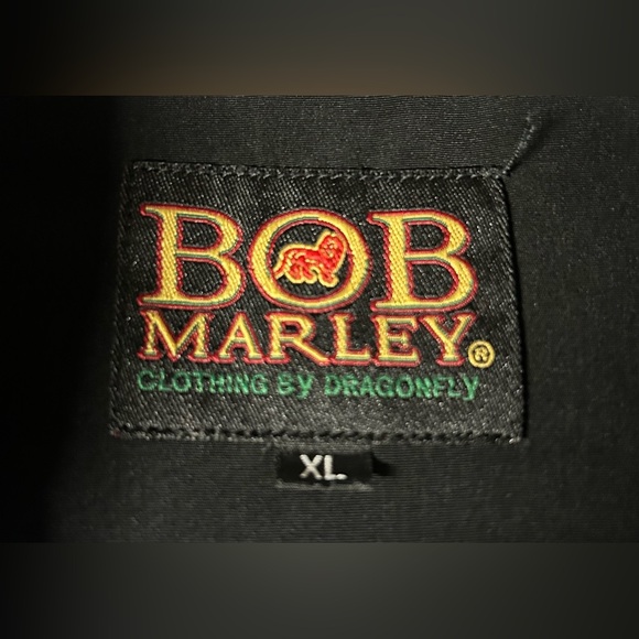 BOB MARLEY Clothing by Dragonfly -  Men’s
XL Black Short Sleeve graphic Shirt - Picture 3 of 3